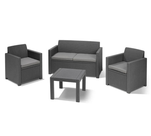 Комплект меблів Keter Alabama 4-місний, графіт