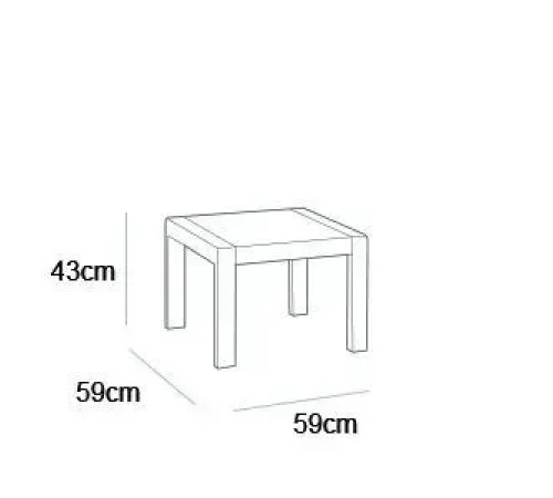 Комплект меблів Keter Alabama 4-місний, графіт