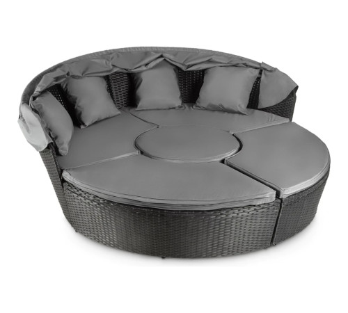 Комплект садових меблів Outtec Round Lounge, графітовий Комплект садових меблів Outtec Round Lounge, графітовий