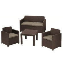 Комплект меблів Keter Alabama 4-місний, коричневий