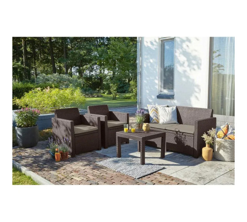 Комплект меблів Keter Alabama 4-місний, коричневий