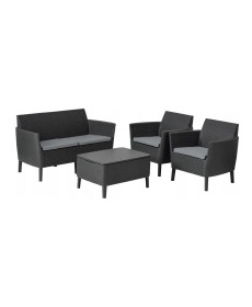 Комплект меблів Keter Salemo 4-місний, графіт