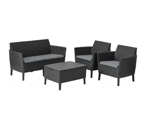 Комплект меблів Keter Salemo 4-місний, графіт