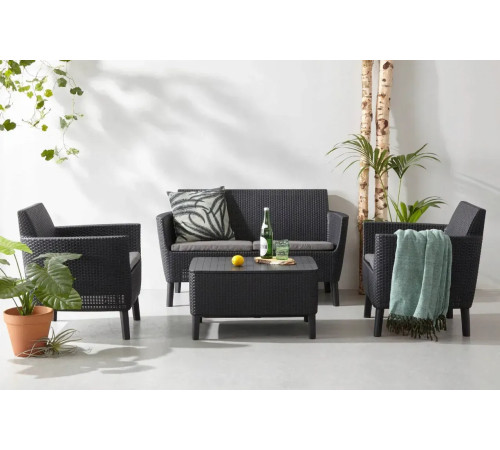 Комплект меблів Keter Salemo 4-місний, графіт