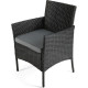 Комплект садових меблів Outtec LUXURY, графітовий