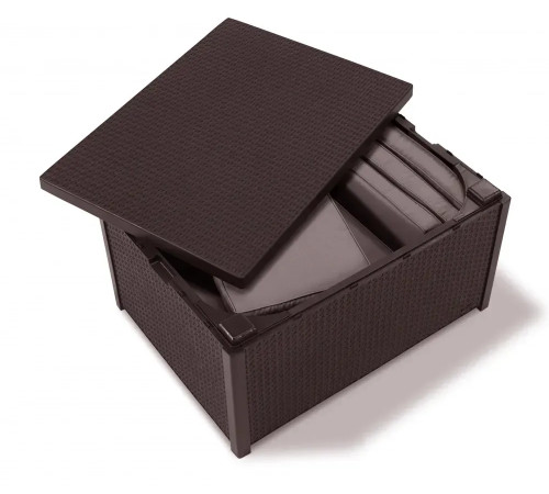 Стіл-скриня Keter Arica, 59 х 79 см, коричневий