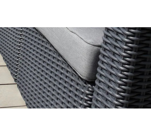 Диван садовий Keter California 2-місний з подушками, грфіт