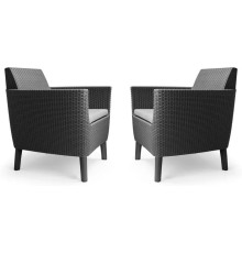 Комплект крісел Keter Salemo WS DUO, графіт