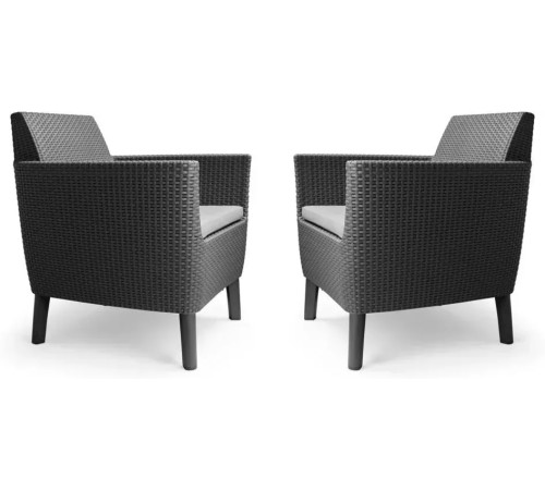 Комплект крісел Keter Salemo WS DUO, графіт