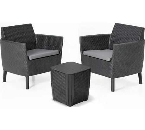 Комплект крісел Keter Salemo WS DUO, графіт