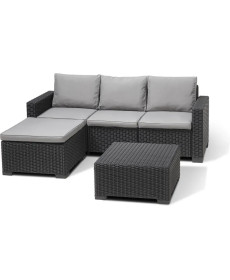 Комплект меблів Keter California 4-місний, графіт