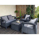 Комплект меблів Keter Corfu II 4-місний, графіт