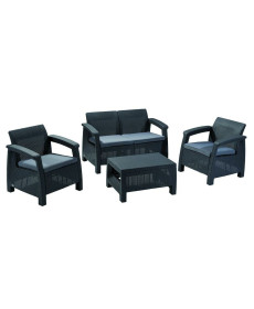 Комплект меблів Keter Corfu II 4-місний, графіт