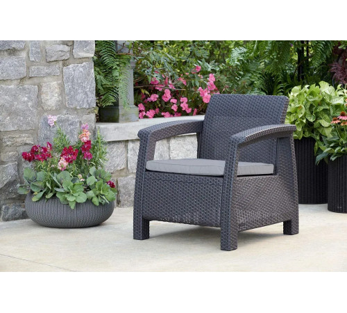 Комплект крісел Keter Corfu II Duo, графіт