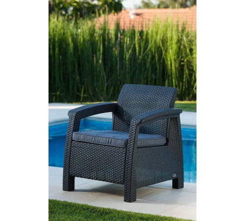 Комплект крісел Keter Corfu II Duo, графіт