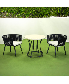 Комплект садових меблів Greengard Лінеа Рт-20190, чорно-бежевий