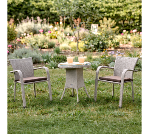 Комплект садових меблів Greengard Терра, сірий