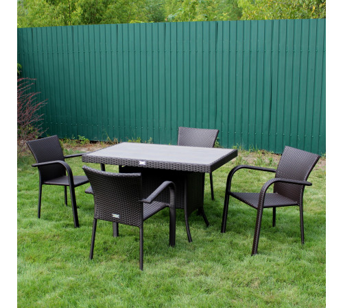 Комплект садових меблів Greengard Композит 120, сірий