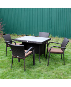 Комплект садових меблів Greengard Композит 100, коричневий