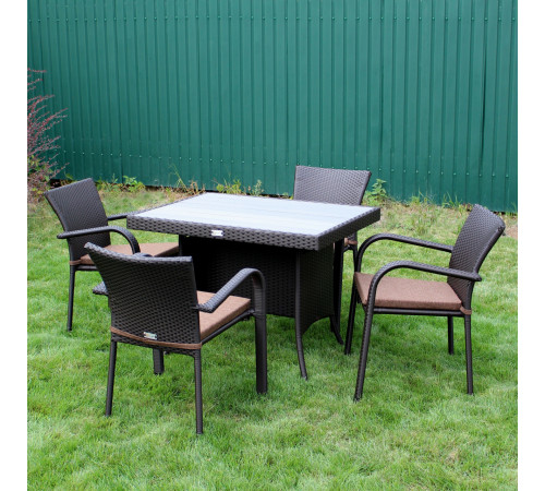 Комплект садових меблів Greengard Композит 100, коричневий