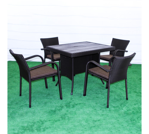 Комплект садових меблів Greengard Композит 100, коричневий