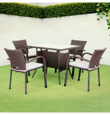 Комплект садових меблів Greengard Комфорт 120, коричневий 