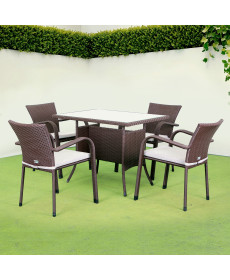 Комплект садових меблів Greengard Комфорт 120, коричневий 