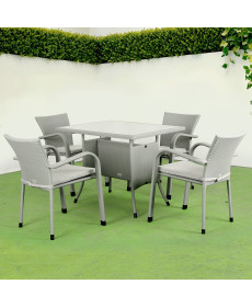 Комплект садових меблів Greengard Комфорт 120, сірий