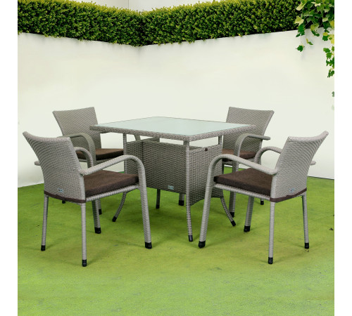 Комплект садових меблів Greengard Комфорт 120, сірий