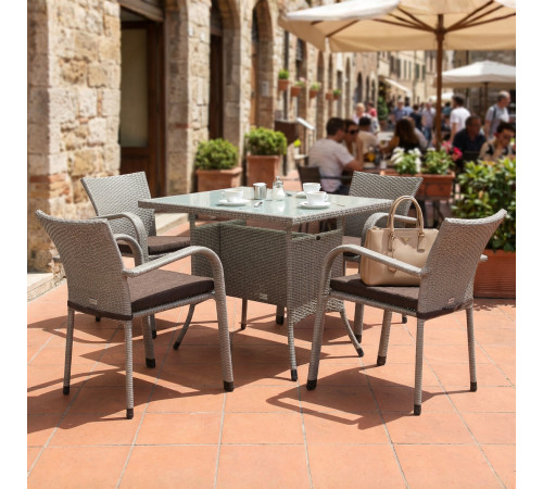 Комплект садових меблів Greengard Комфорт 120, сірий