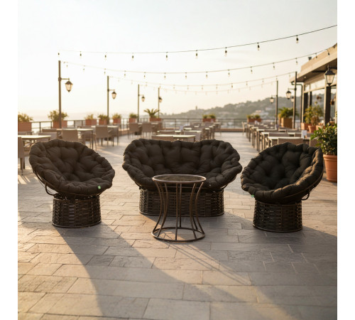 Комплект садових меблів Greengard Мапасан, коричневий