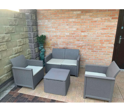 Комплект меблів Keter Elodie 4-місний, капучино