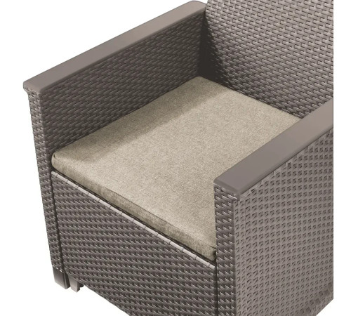 Комплект меблів Keter Elodie 4-місний, капучино