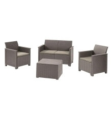 Комплект меблів Keter Elodie 4-місний, капучино