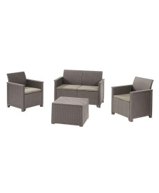 Комплект меблів Keter Elodie 4-місний, капучино