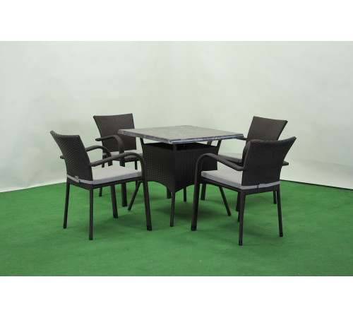 Комплект садових меблів Марокко, коричневий