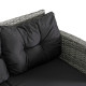 Комплект садових меблів з ротангу MEBEL ELITE Даллас, сірий