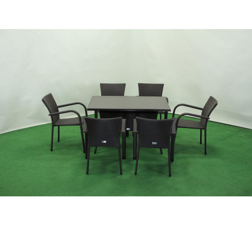 Комплект садових меблів Greengard Сієста, коричневий