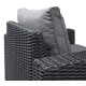 Комплект крісел садових Keter California з подушками, графіт