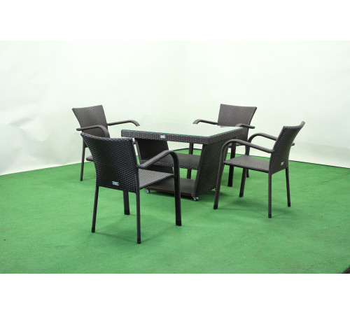 Комплект садових меблів Greengard Чікаго, коричневий