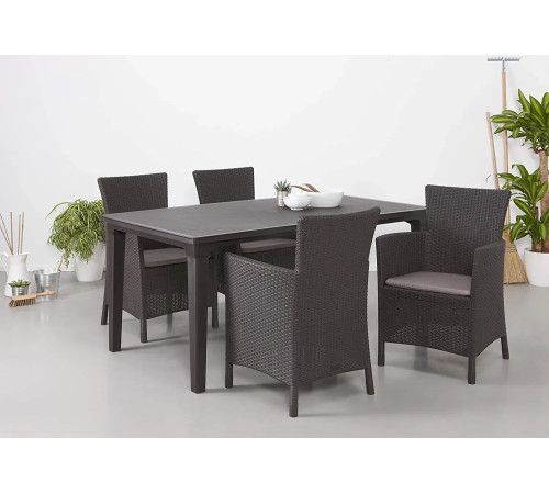 Крісло садове Keter Lowa DC коричневе