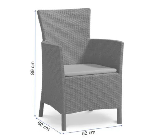 Крісло садове Keter Lowa DC капучино