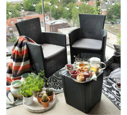 Крісло садове Keter Lowa DC графіт