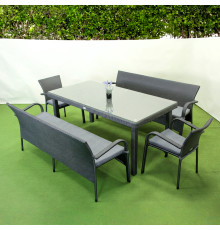 Комплект садових меблів Greengard Вермонт-Комфорт 180, сірий