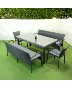 Комплект садових меблів Greengard Вермонт-Комфорт 180, сірий