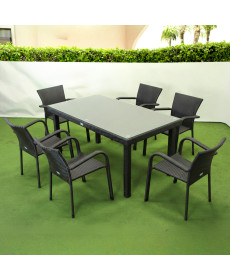 Комплект садових меблів Greengard Вермонт 160, коричневий