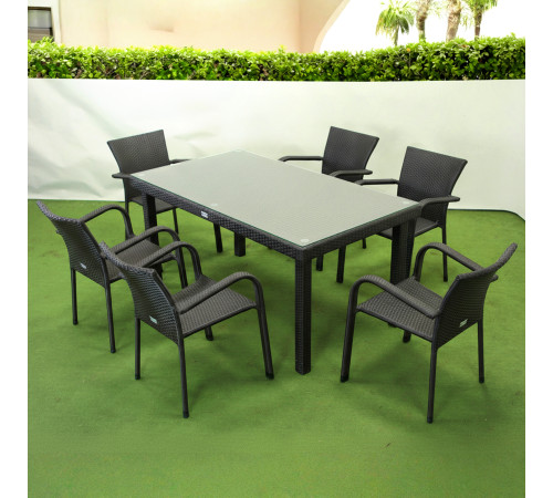 Комплект садових меблів Greengard Вермонт 160, коричневий