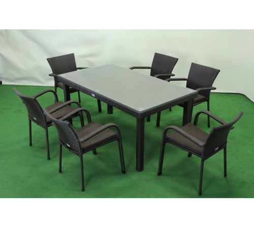 Комплект садових меблів Greengard Вермонт 160, коричневий