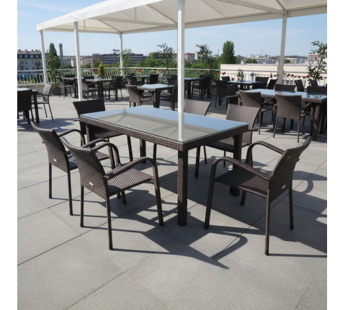 Комплект садових меблів Greengard Вермонт 160, коричневий