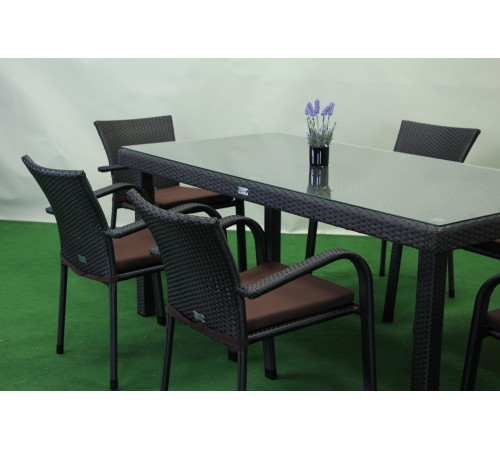 Комплект садових меблів Greengard Вермонт 160, коричневий